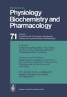 Buchcover Reviews of Physiology Biochemistry and Pharmacology