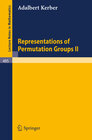 Buchcover Representations of Permutation Groups II