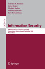 Buchcover Information Security