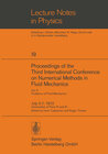 Buchcover Proceedings of the Third International Conference on Numerical Methods in Fluid Mechanics