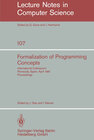 Buchcover Formalization of Programming Concepts