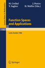 Buchcover Function Spaces and Applications