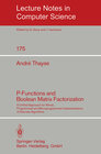 Buchcover P-Functions and Boolean Matrix Factorization