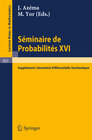 Buchcover Séminaire de Probabilités XVI 1980/81