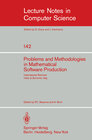 Buchcover Problems and Methodologies in Mathematical Software Production