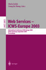 Buchcover Web Services - ICWS-Europe 2003