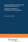 Buchcover Control Problems in Robotics and Automation