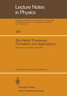 Buchcover Stochastic Processes, Formalism and Applications