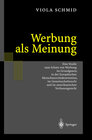 Buchcover Werbung als Meinung