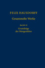 Buchcover Felix Hausdorff - Gesammelte Werke Band II