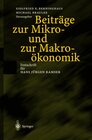 Buchcover Beiträge zur Mikro- und zur Makroökonomik