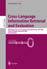 Buchcover Cross-Language Information Retrieval and Evaluation