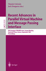 Buchcover Recent Advances in Parallel Virtual Machine and Message Passing Interface