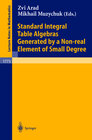 Buchcover Standard Integral Table Algebras Generated by a Non-real Element of Small Degree
