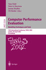 Buchcover Computer Performance Evaluation: Modelling Techniques and Tools
