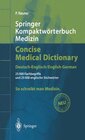 Buchcover Springer Kompaktwörterbuch Medizin / Concise Medical Dictionary