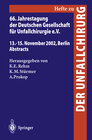 Buchcover 66. Jahrestagung der Deutschen Gesellschaft für Unfallchirurgie e. V.