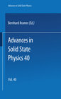 Buchcover Advances in Solid State Physics 40