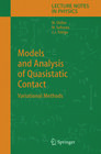Buchcover Models and Analysis of Quasistatic Contact
