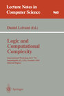 Buchcover Logic and Computational Complexity