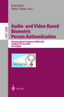 Buchcover Audio-and Video-Based Biometric Person Authentication