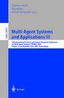Buchcover Multi-Agent Systems and Applications III