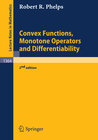 Buchcover Convex Functions, Monotone Operators and Differentiability