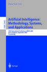 Buchcover Artificial Intelligence: Methodology, Systems, and Applications