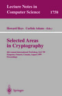 Buchcover Selected Areas in Cryptography