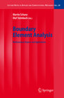 Buchcover Boundary Element Analysis