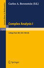 Buchcover Complex Analysis I