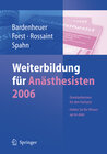 Buchcover Weiterbildung für Anästhesisten 2006
