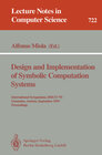 Buchcover Design and Implementation of Symbolic Computation Systems