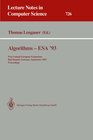 Buchcover Algorithms - ESA '93