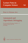 Buchcover Automated and Algorithmic Debugging