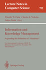 Buchcover Information and Knowledge Management: Expanding the Definition of “Database”