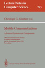 Buchcover Mobile Communications - Advanced Systems and Components