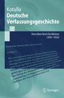 Buchcover Deutsche Verfassungsgeschichte