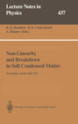 Buchcover Non-Linearity and Breakdown in Soft Condensed Matter