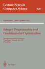 Buchcover Integer Programming and Combinatorial Optimization