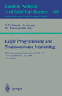 Logic Programming and Nonmonotonic Reasoning width=