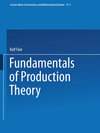 Buchcover Fundamentals of Production Theory
