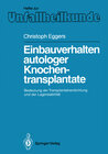 Buchcover Einbauverhalten autologer Knochentransplantate