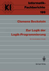 Buchcover Zur Logik der Logik-Programmierung