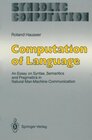 Buchcover Computation of Language