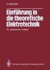 Buchcover Einführung in die theoretische Elektrotechnik