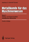 Buchcover Metallkunde für das Maschinenwesen