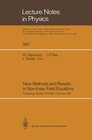 Buchcover New Methods and Results in Non-linear Field Equations