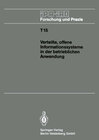 Buchcover Verteilte, offene Informationssysteme in der betrieblichen Anwendung