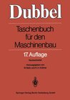 Buchcover DUBBEL - Taschenbuch für den Maschinenbau